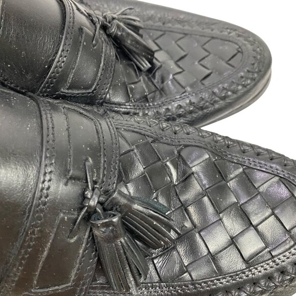 G.H. Bass & Co Hogan Black Leather Tassel Loafer Dress Shoes Business Mens 10.5M main image 7